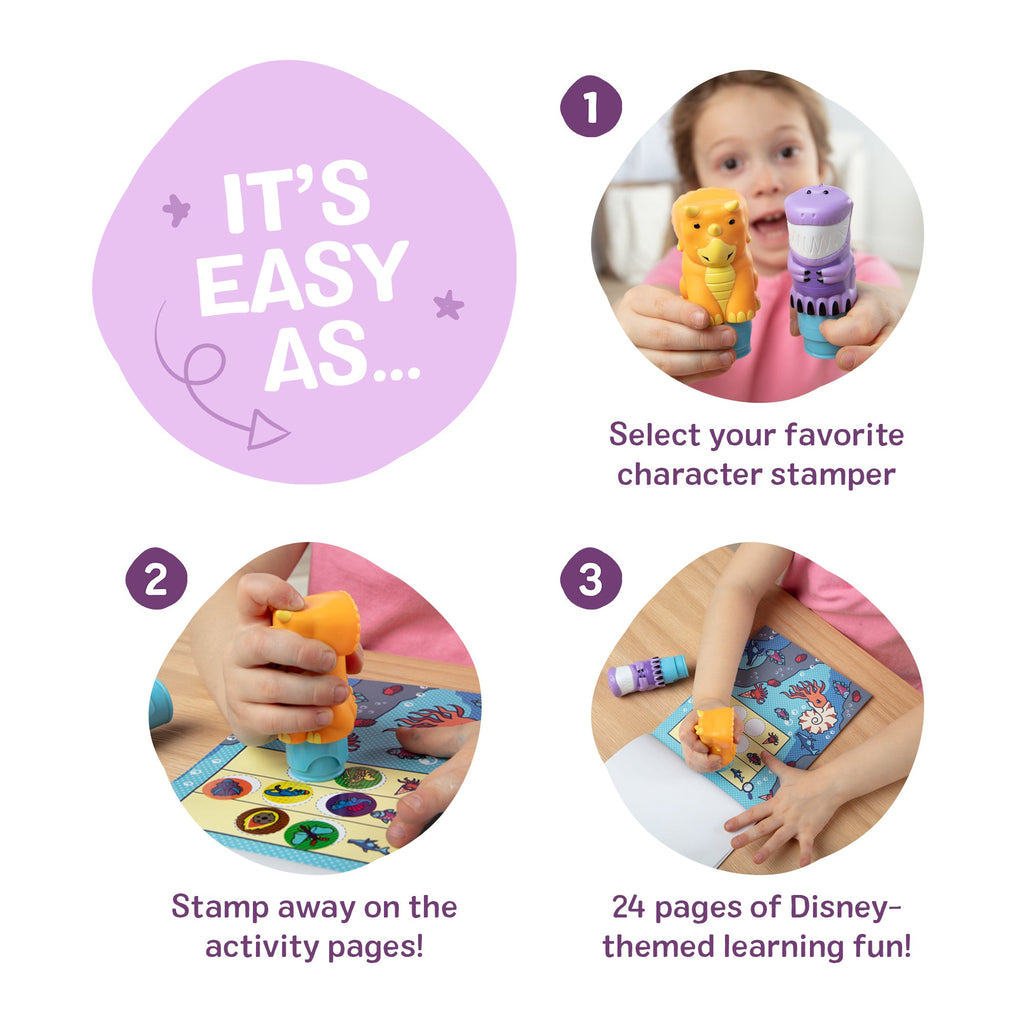 Melissa and Doug Sticker WOWTM Activity Pad Sticker Stamper Value Pack - Dinosaur