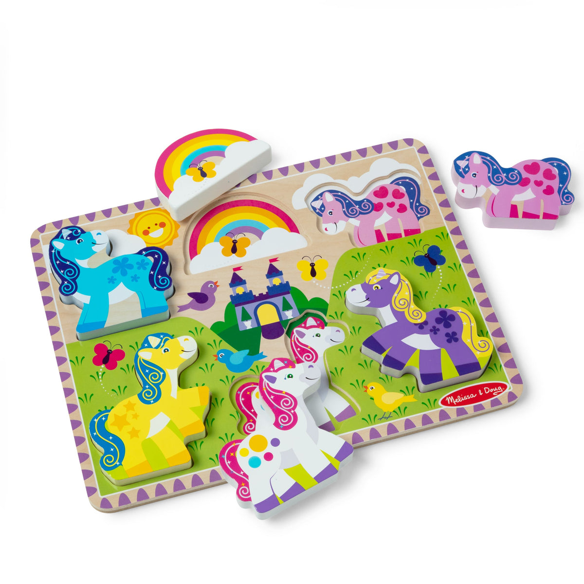 Melissa and Doug Unicorn Chunky Puzzle 6 Pieces