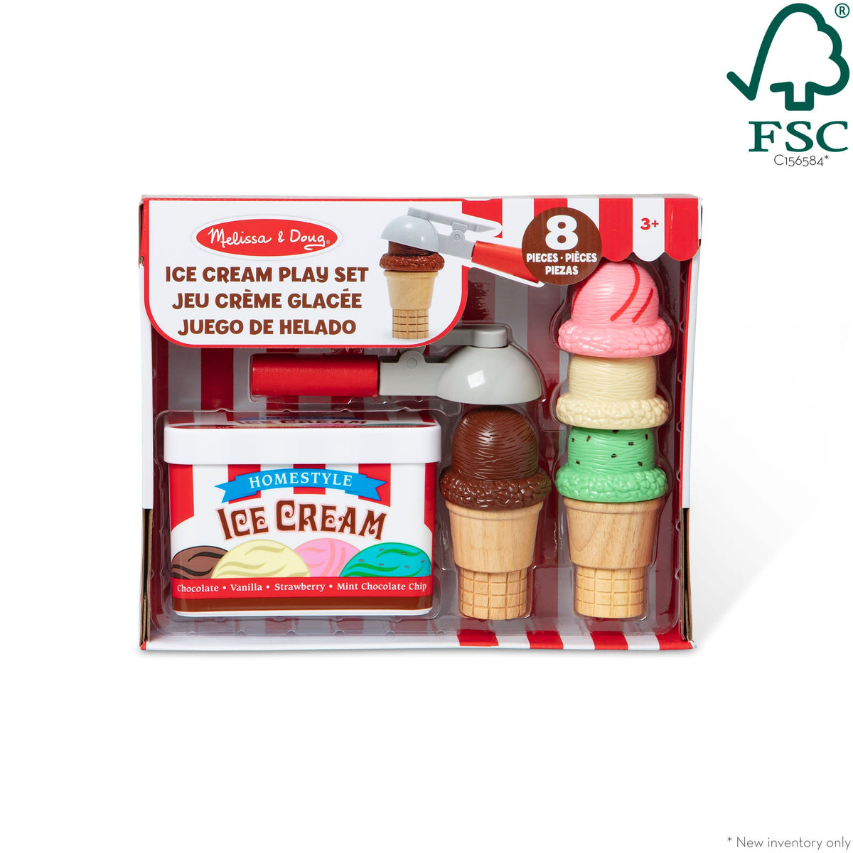 Melissa and Doug Scoop Stack Ice Cream Cone Magnetic Play Set