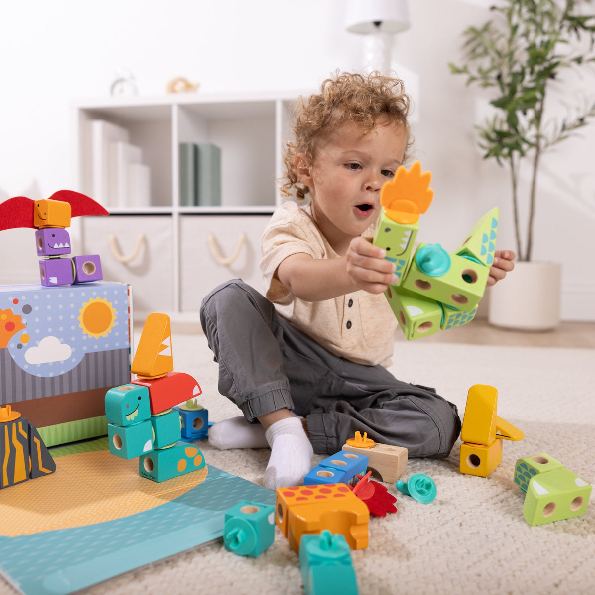 Melissa and Doug BlockablesTM Dinosaur Play Set