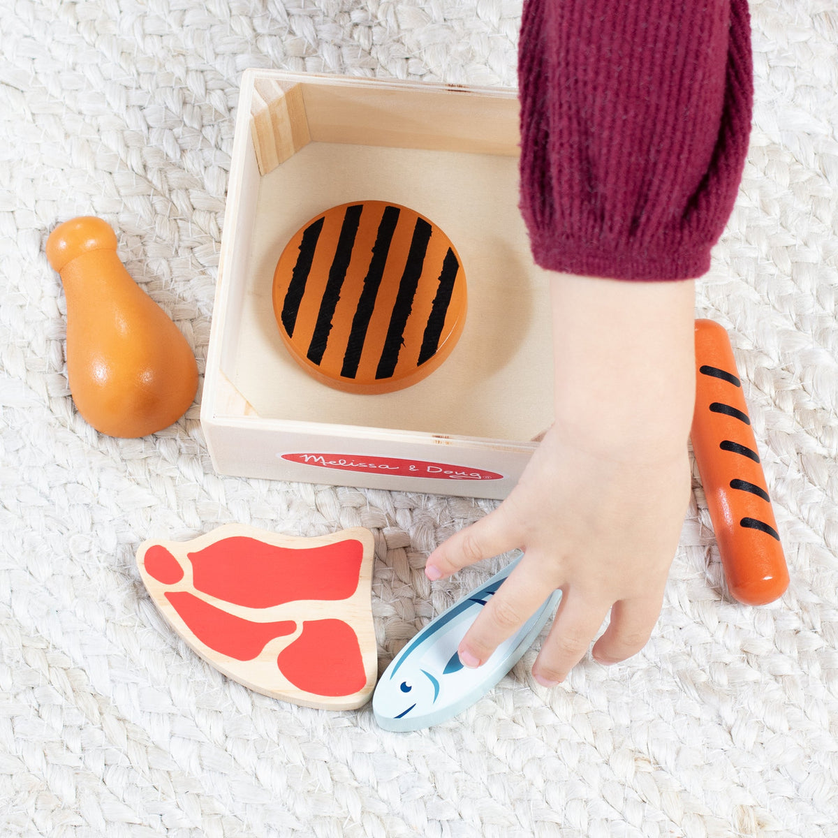 Melissa and Doug Wooden Food Groups Play Set Protein