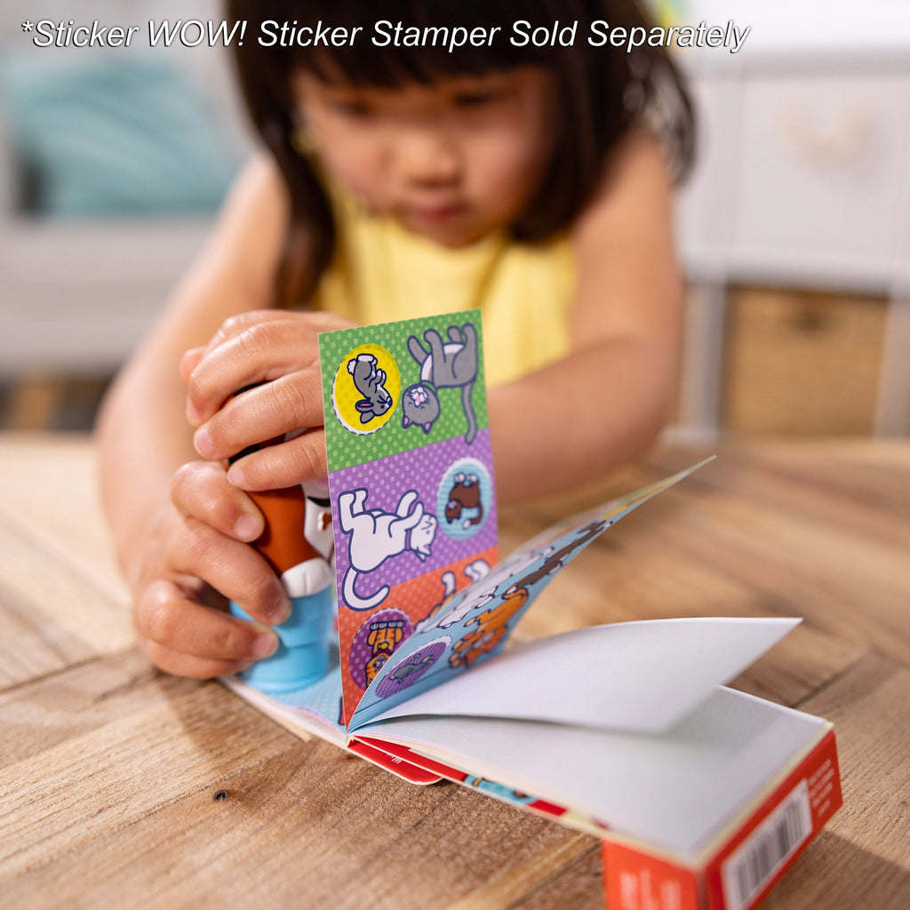 Melissa and Doug Sticker WOW Mini Activity Pad Refill Stickers - Pets 200 Stickers Stamper Not Included