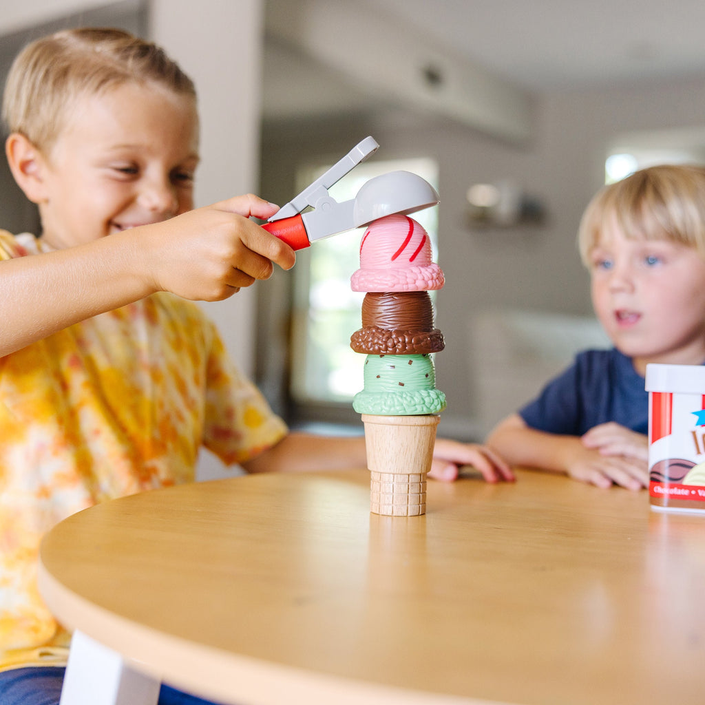Melissa and Doug Scoop Stack Ice Cream Cone Magnetic Play Set