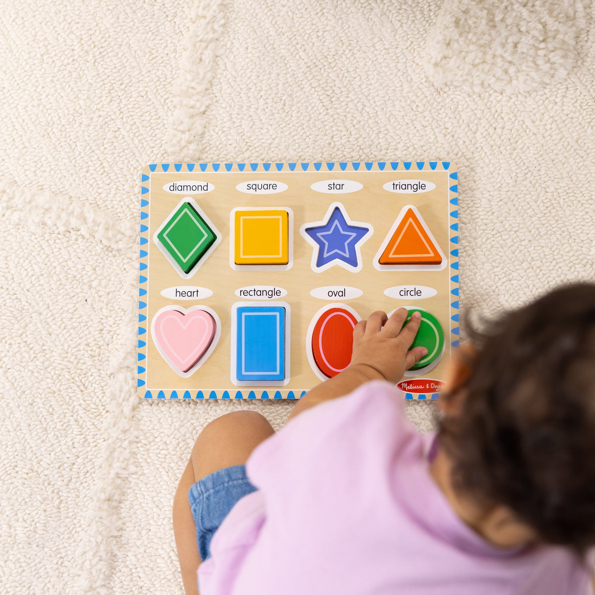 Melissa and Doug Shapes Chunky Puzzle - 8 Pieces