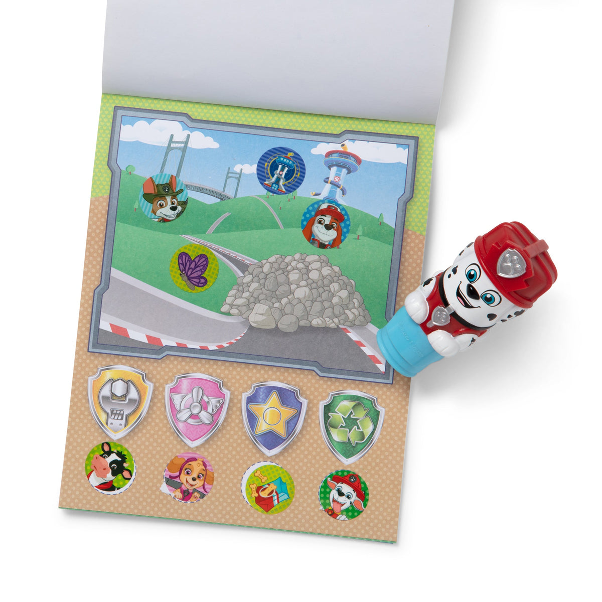 Melissa and Doug Sticker WOWTM Activity Pad Sticker Stamper - PAW Patrol Marshall