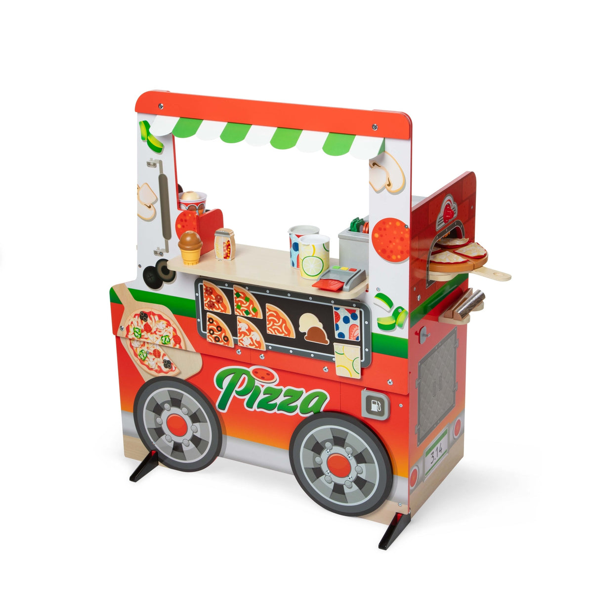 Melissa and Doug Wooden Pizza Food Truck Activity Center