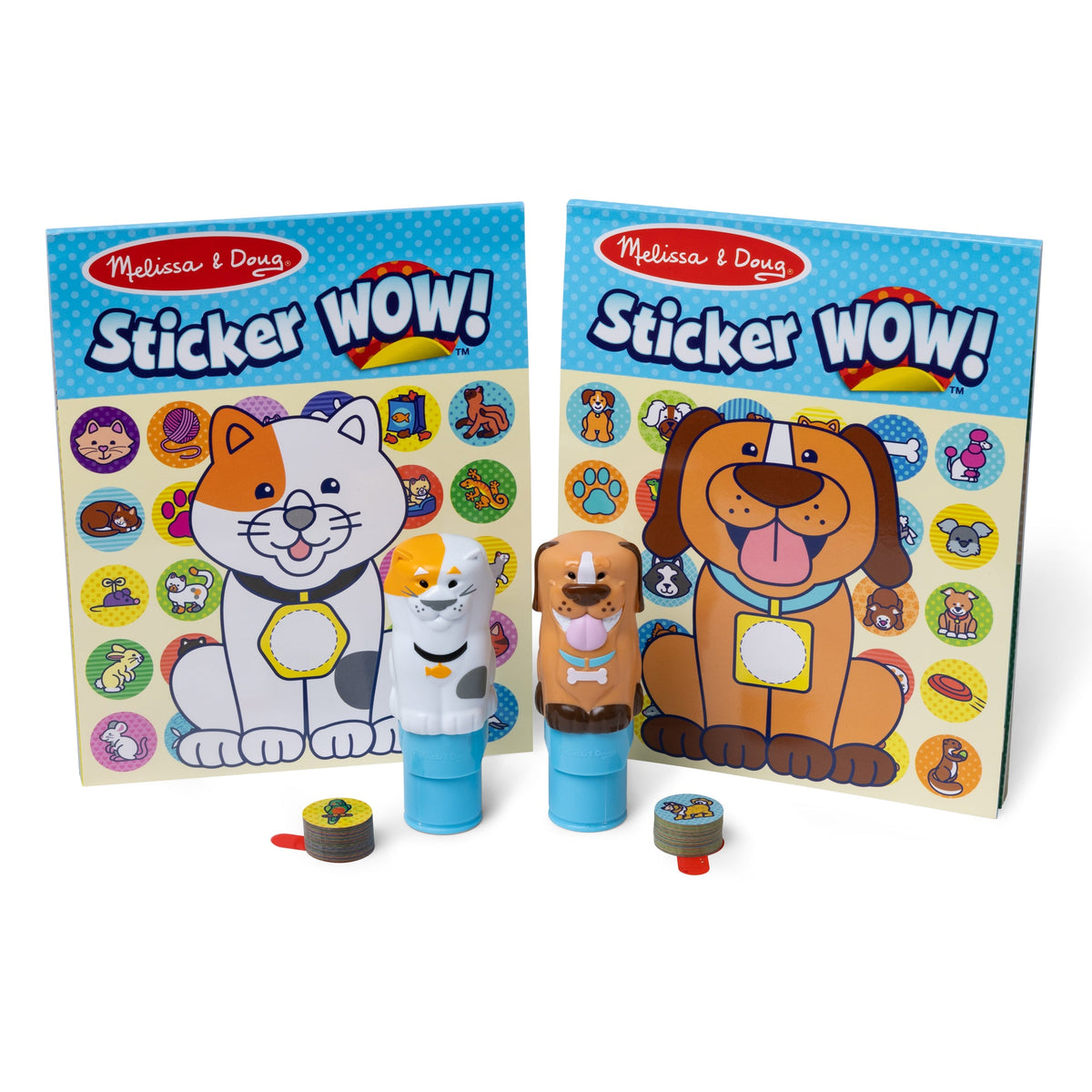 Melissa and Doug Sticker WOW Activity Pads Sticker Stampers VALUE PACK - Pets