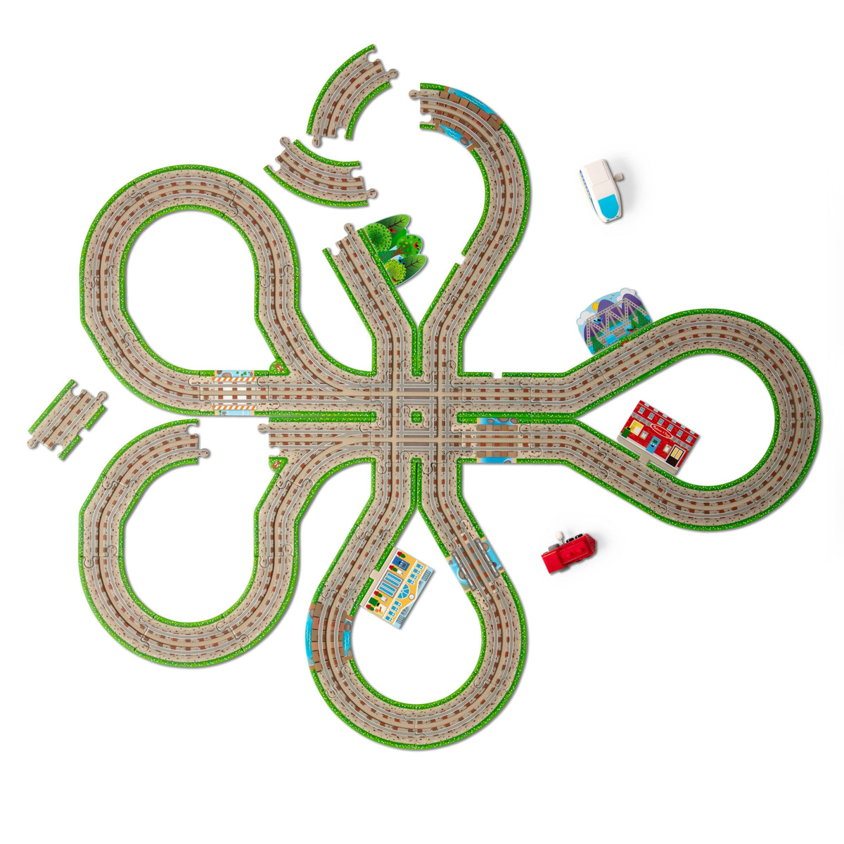 Melissa and Doug Design Your Own Railroad Floor Puzzle