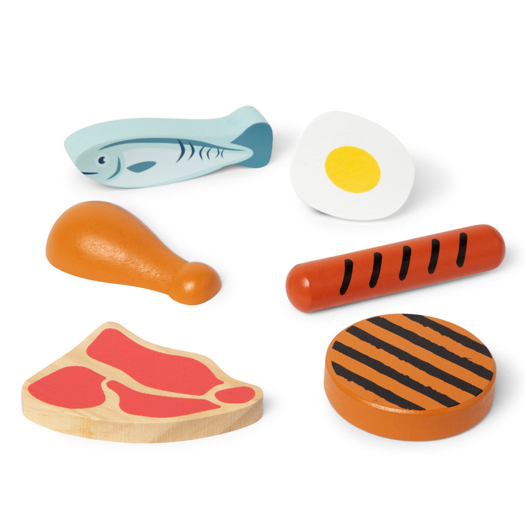Melissa and Doug Wooden Food Groups Play Set Protein