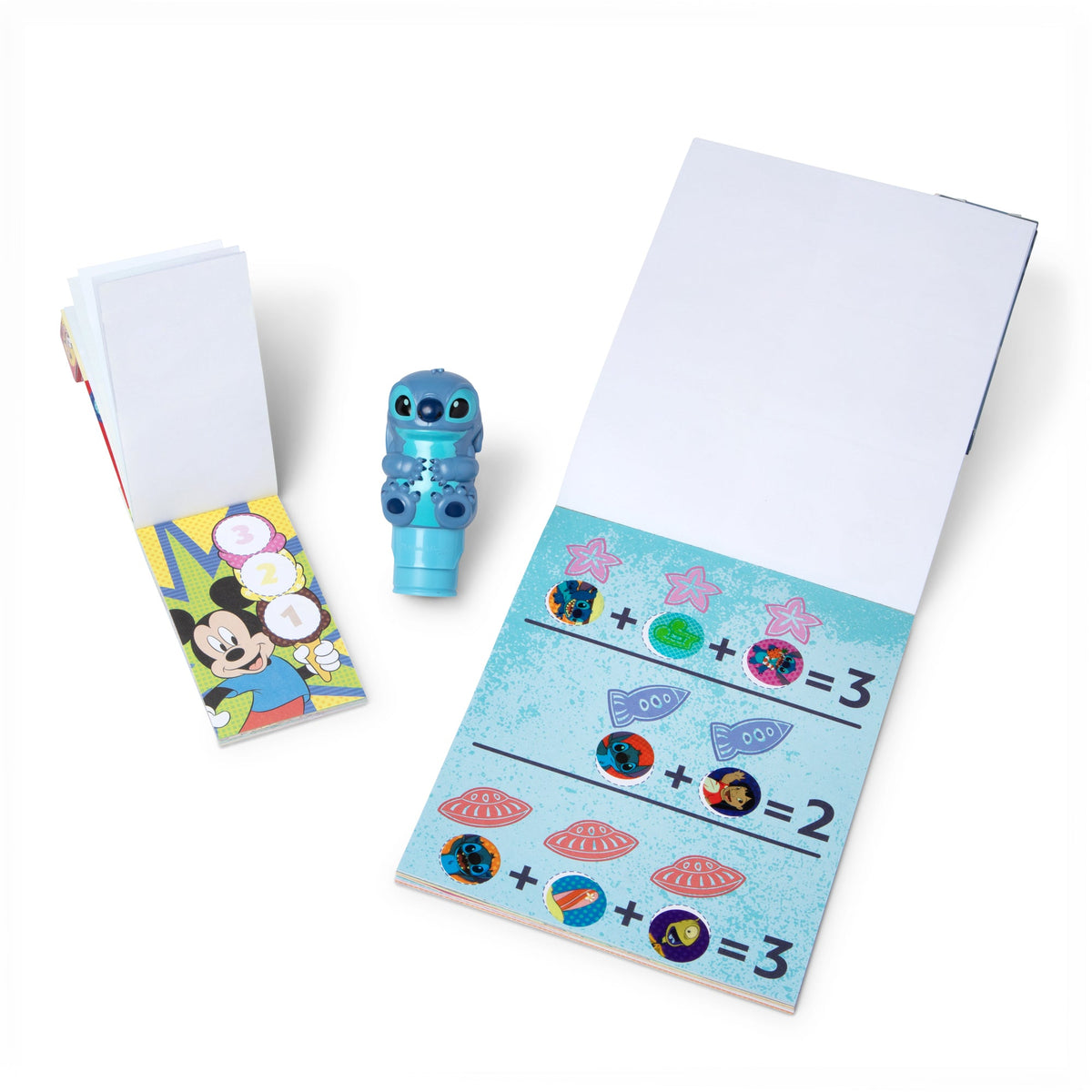 Melissa and Doug Sticker WOWTM Disney Stitch Bundle Activity Pad Sticker Stamper Mini Activity Pad and 200 Refill Stickers