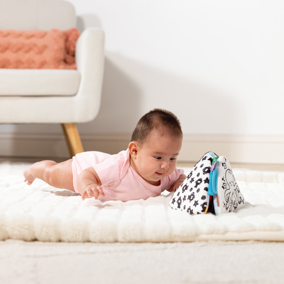 Melissa and Doug Ocean Tummy Time Triangle Baby Toy