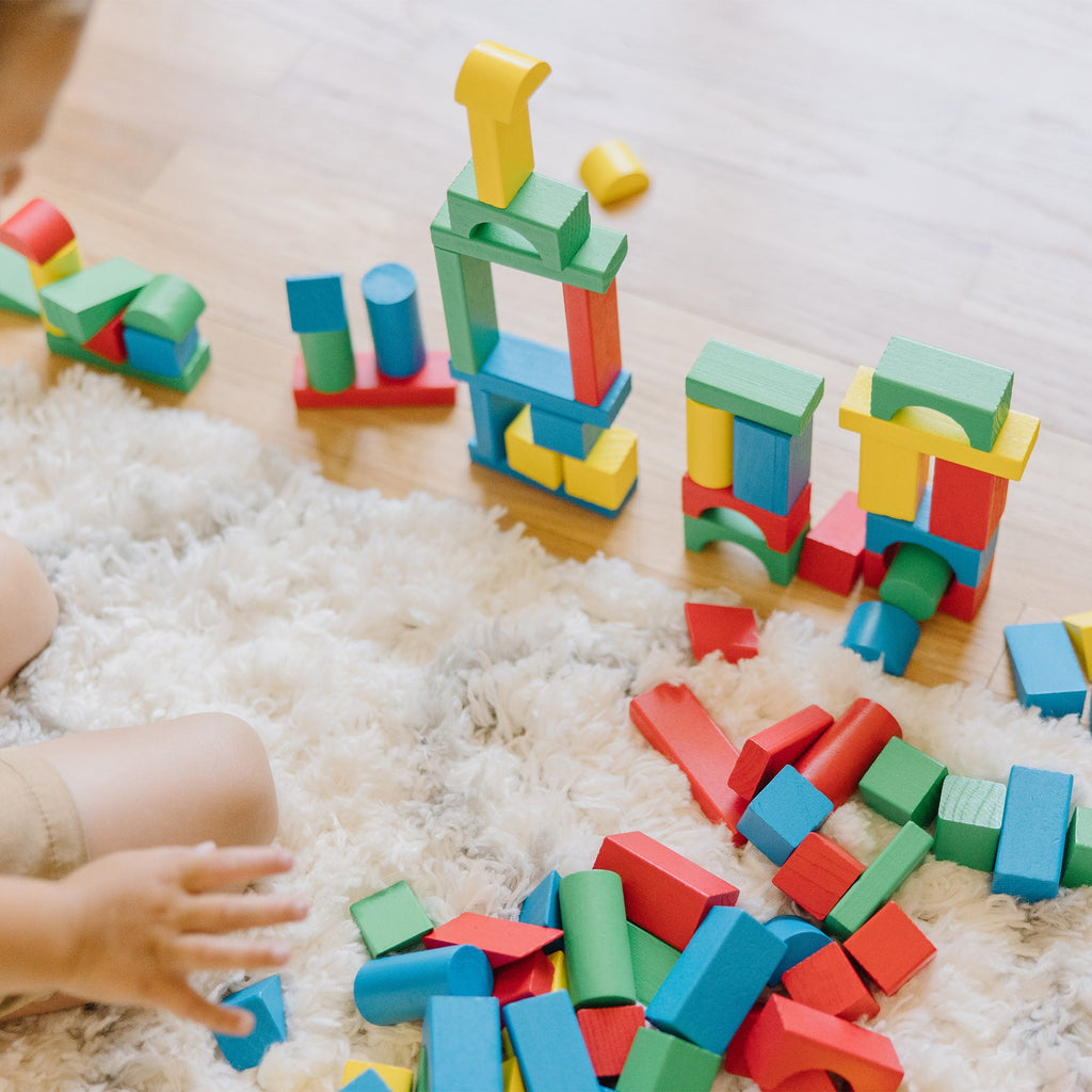 Melissa and Doug 100-Piece Wood Blocks Set