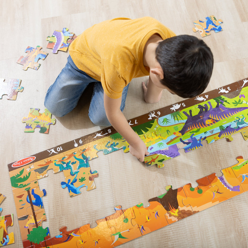 Melissa and Doug Land of Dinosaurs Floor Puzzle - 48 Pieces