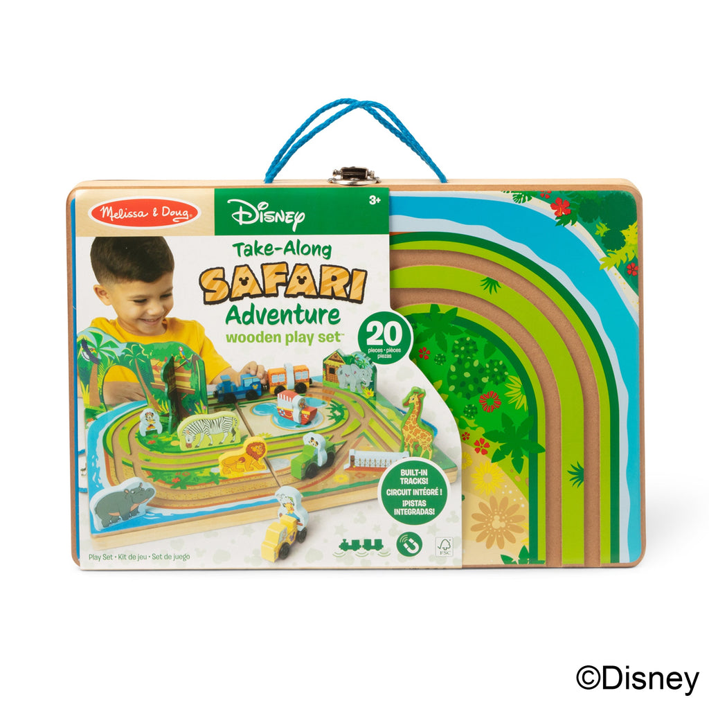 Melissa and Doug Disney Take-Along Safari Wooden Play Set