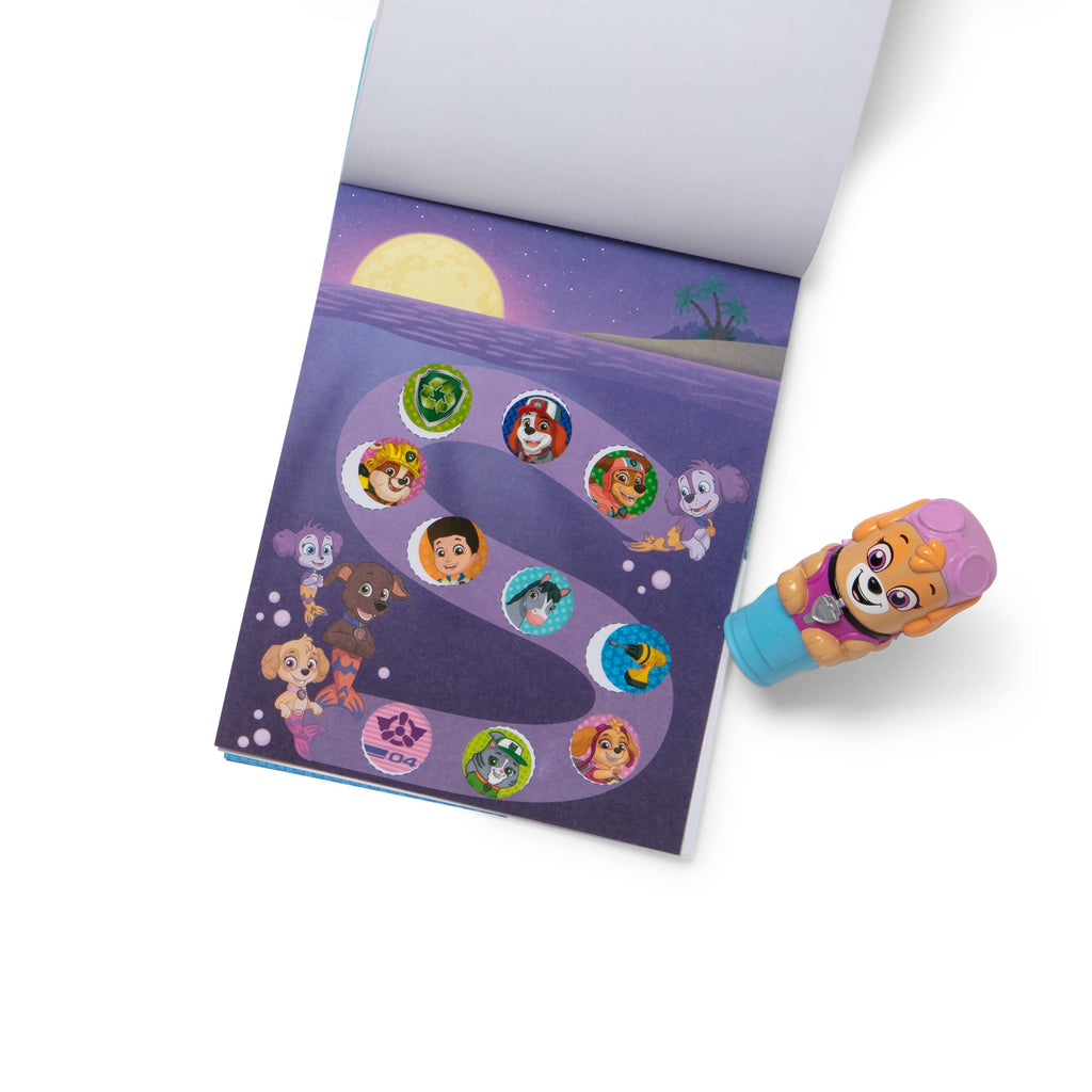 Melissa and Doug Sticker WOWTM PAW Patrol Skye Bundle Activity Pad Sticker Stamper Mini Activity Pad and 200 Refill Stickers