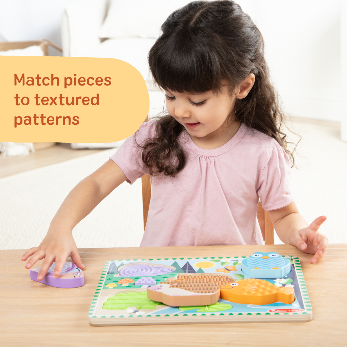 Melissa and Doug Forest Friends Touch Feel Puzzle