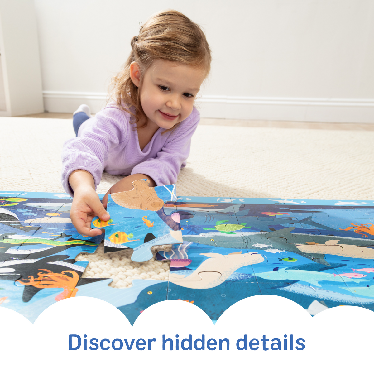 Melissa and Doug Search Find Beneath the Waves Floor Puzzle - 48 Pieces