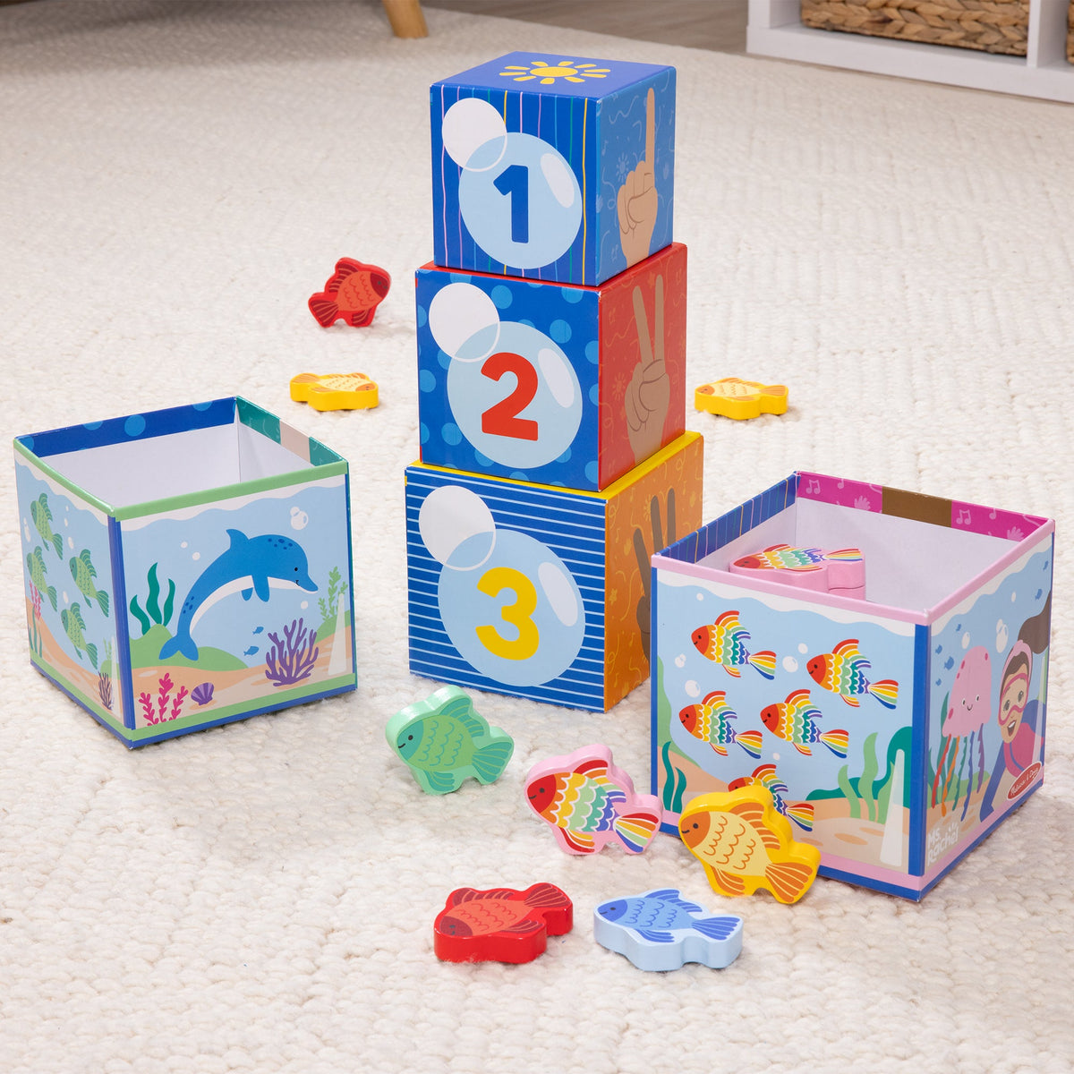 Melissa and Doug Ms RachelTM Sort Count Nesting Blocks