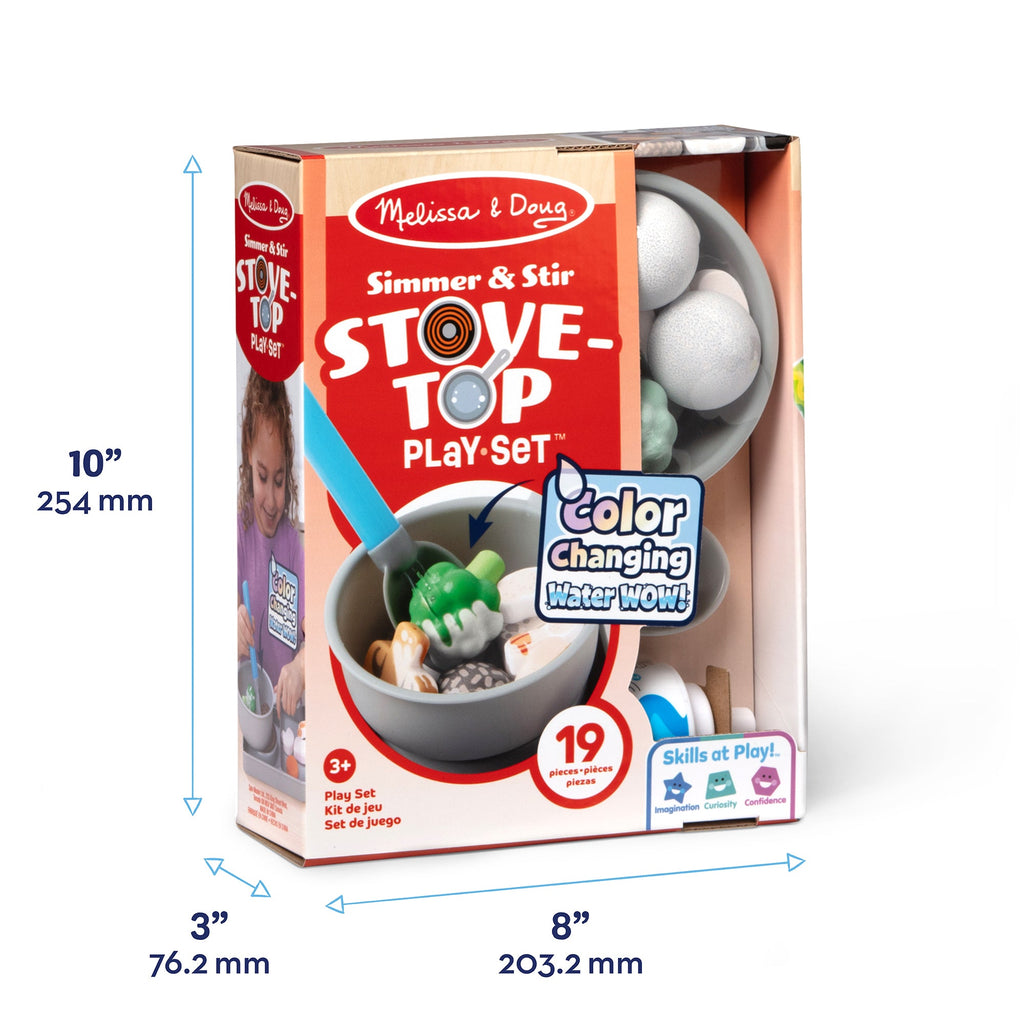 Melissa and Doug Simmer Stir Stovetop Play Set with Color Changing Water WOW