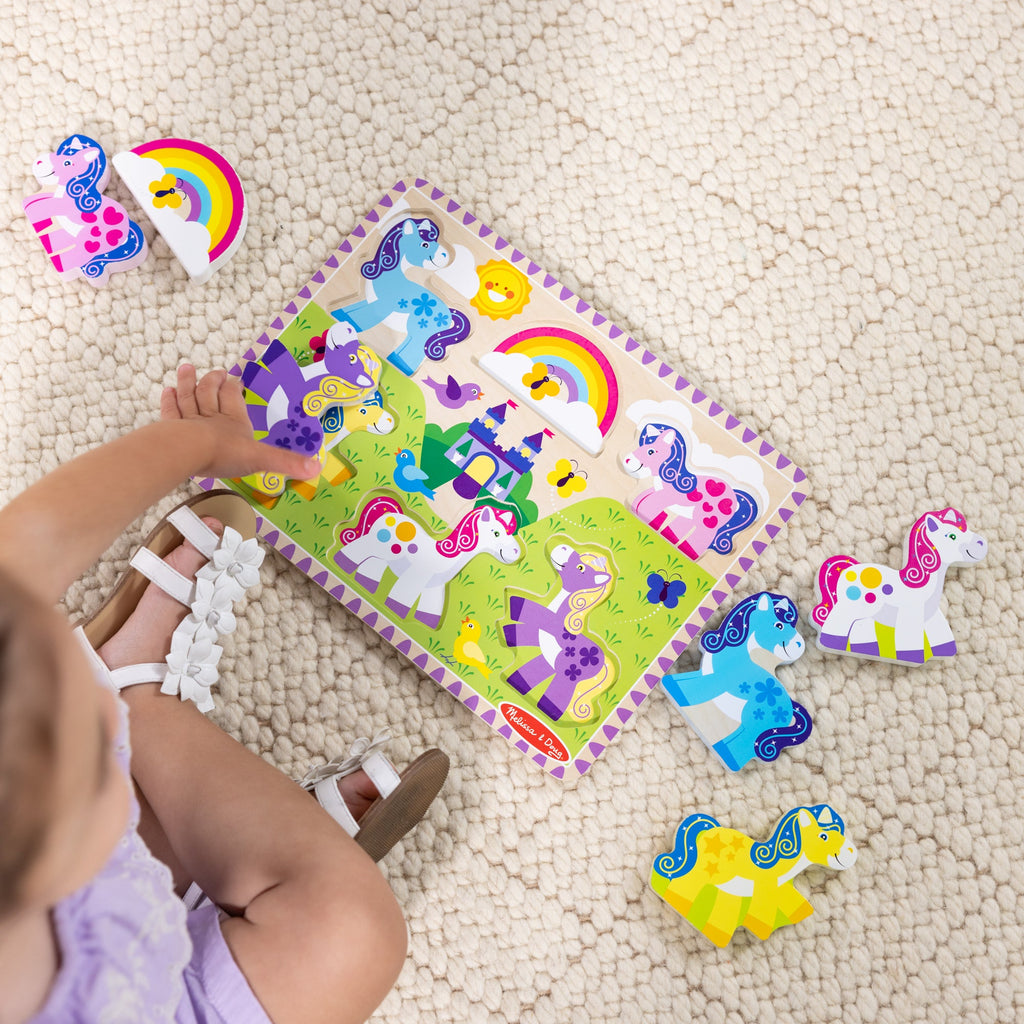 Melissa and Doug Unicorn Chunky Puzzle 6 Pieces