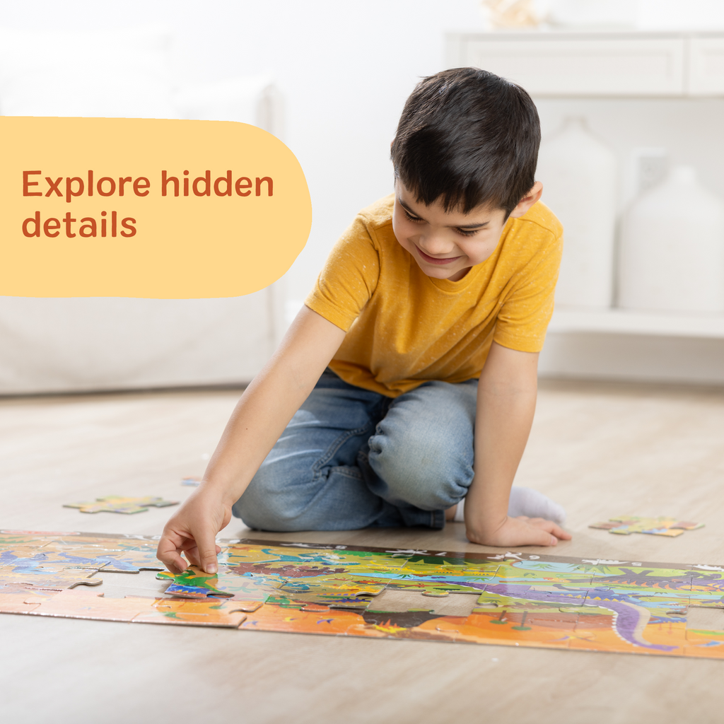 Melissa and Doug Land of Dinosaurs Floor Puzzle - 48 Pieces