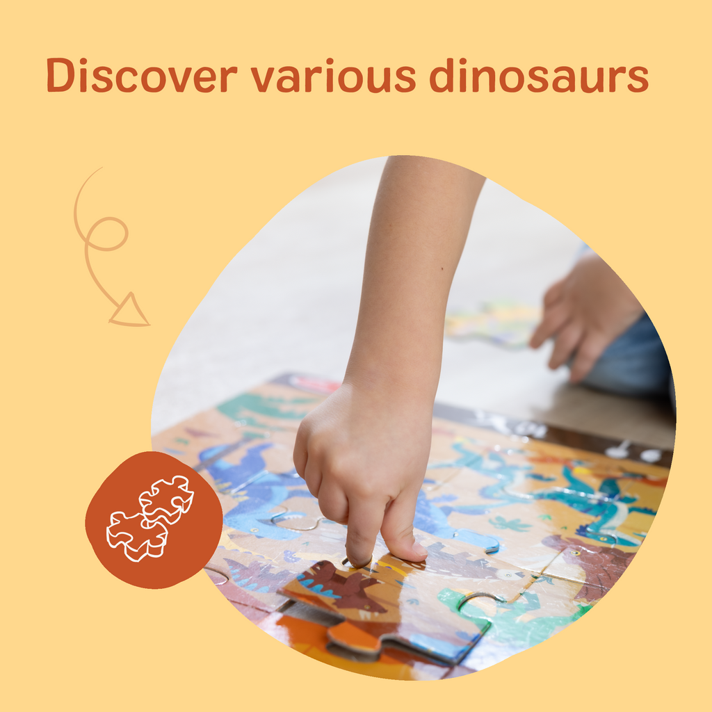 Melissa and Doug Land of Dinosaurs Floor Puzzle - 48 Pieces