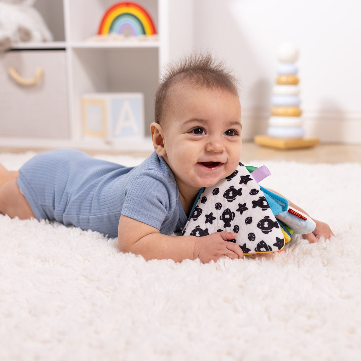 Melissa and Doug Ocean Tummy Time Triangle Baby Toy