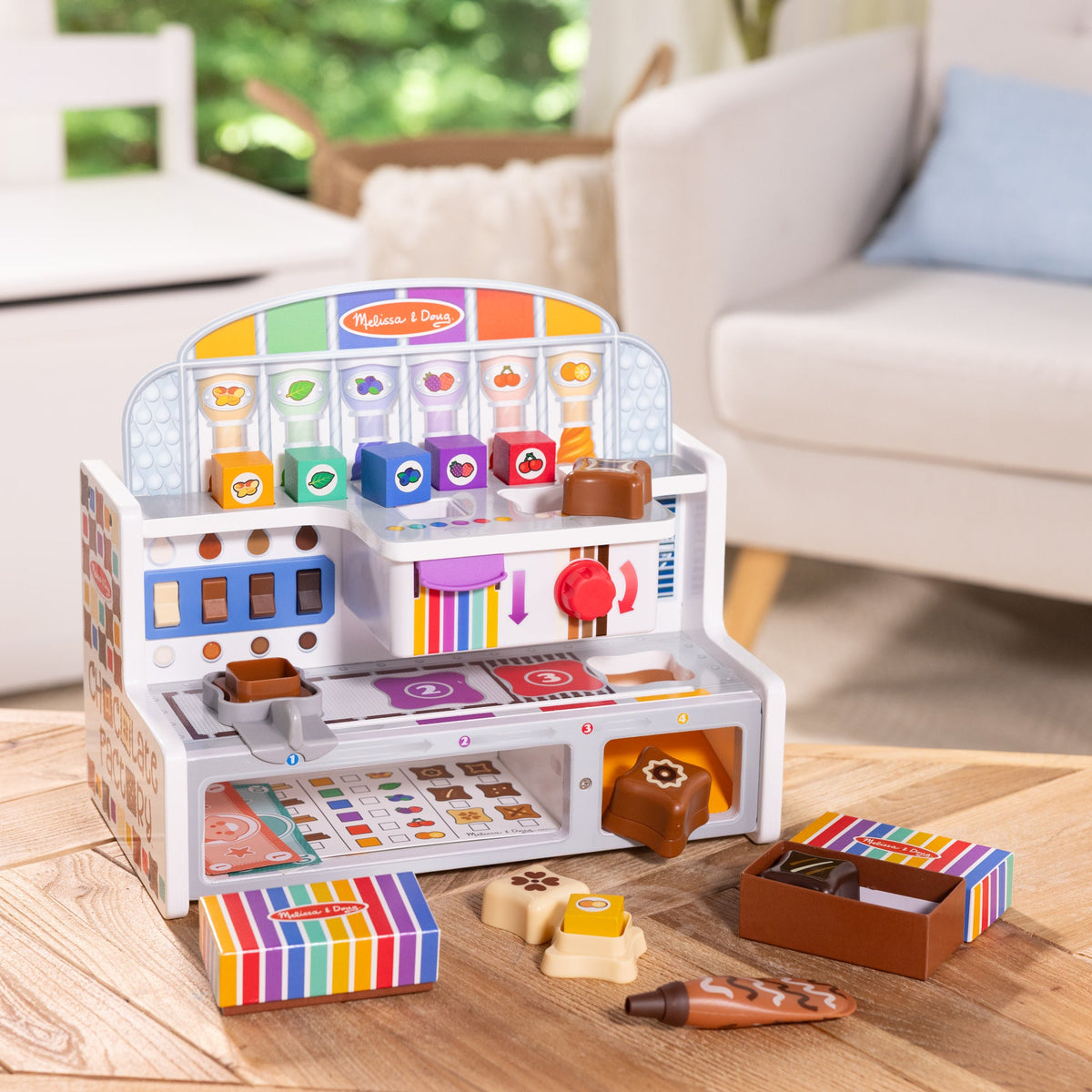 Melissa and Doug Wooden Chocolate Factory Play Set