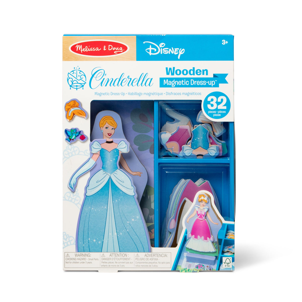 Melissa and Doug Disney Cinderella Wooden Magnetic Dress-Up