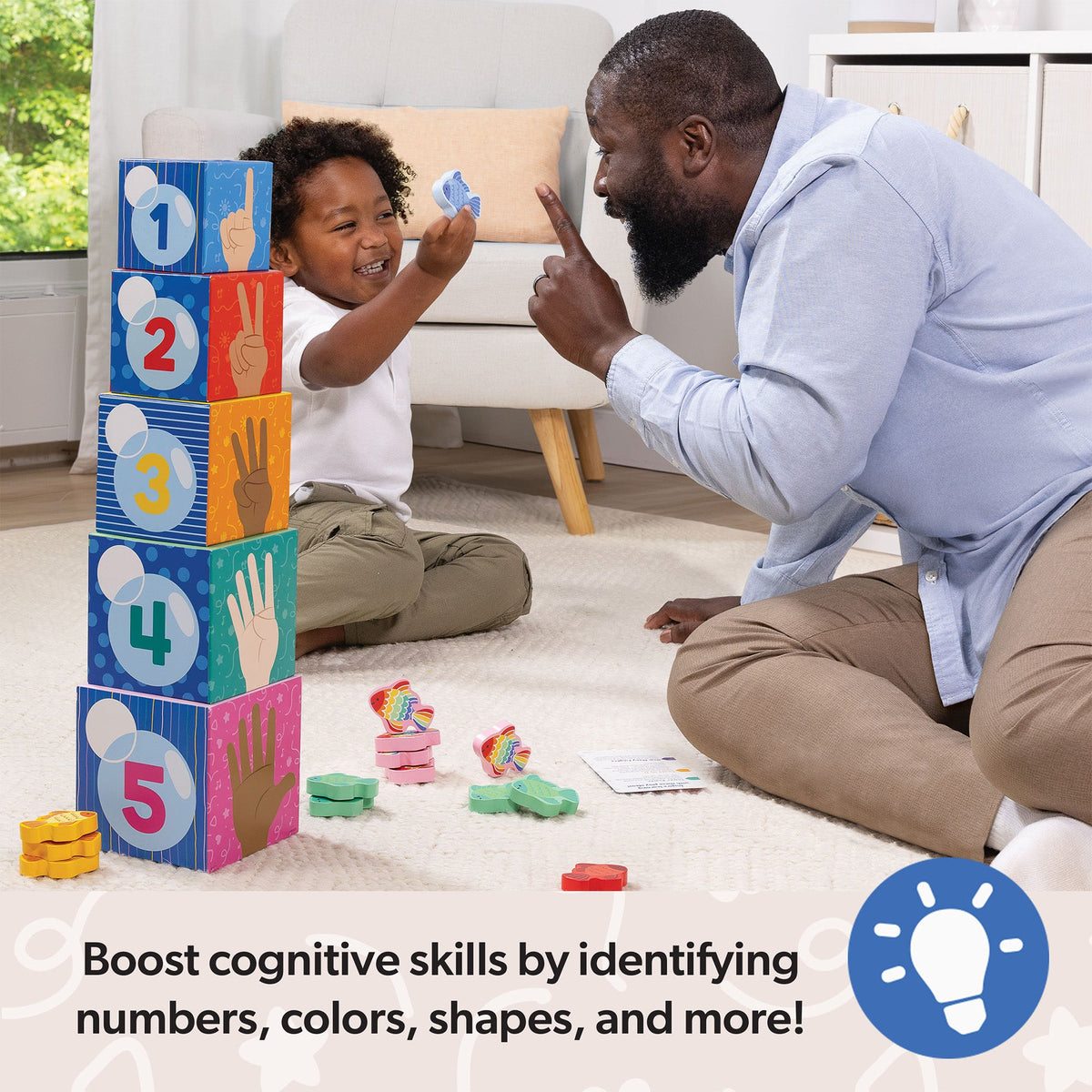 Melissa and Doug Ms RachelTM Sort Count Nesting Blocks
