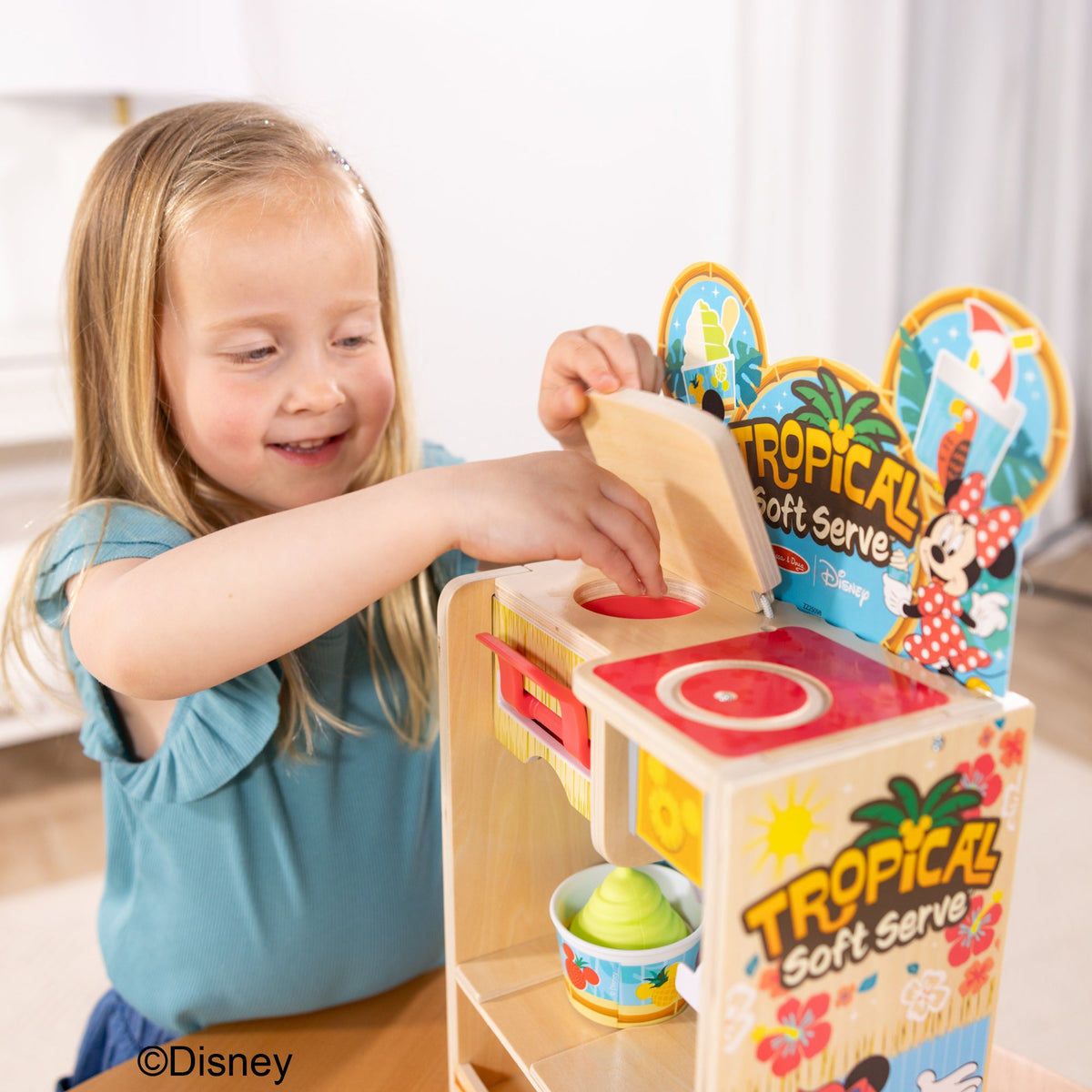 Melissa and Doug Disney Tropical Soft Serve Wooden Play Set