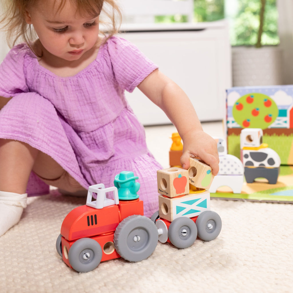 Melissa and Doug BlockablesTM Play Sets Farm and Farm Friends 2-Pack Bundle