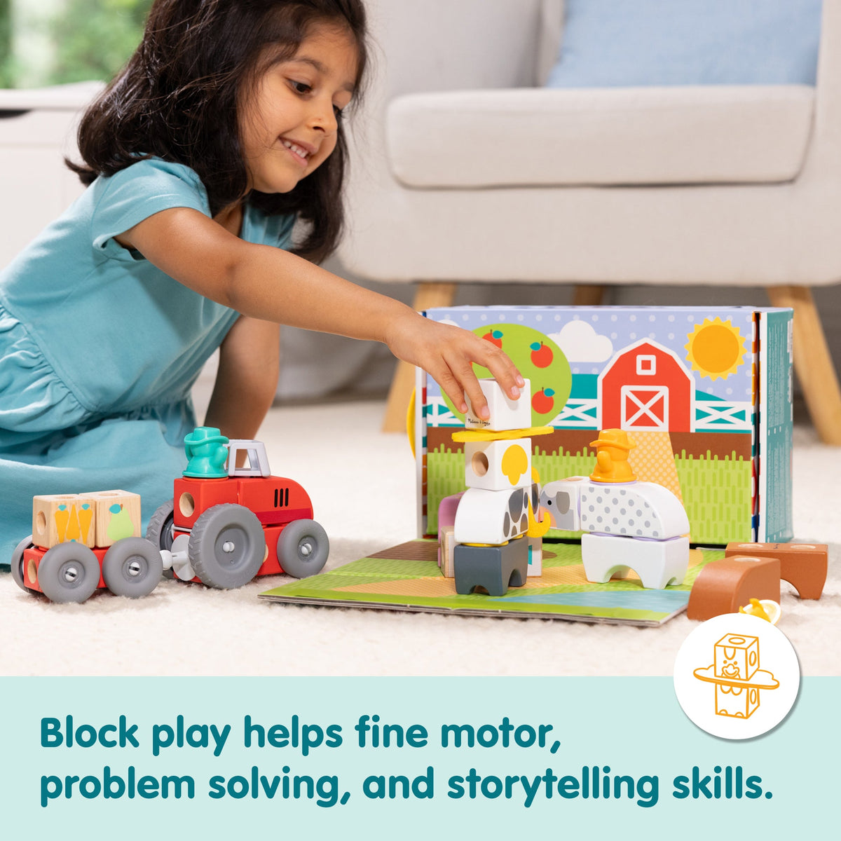 Melissa and Doug BlockablesTM Farm Play Set