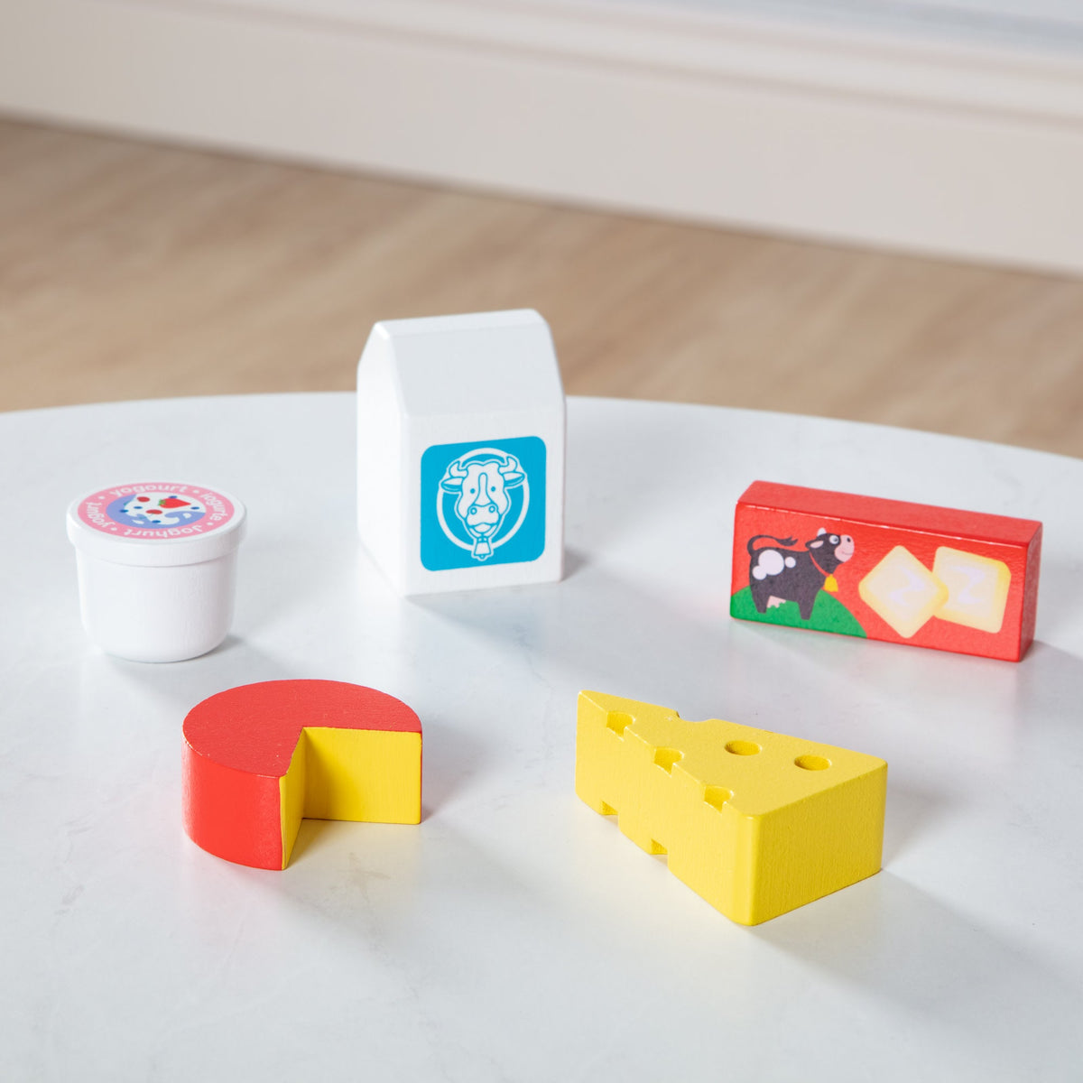 Melissa and Doug Wooden Food Groups Play Set Dairy