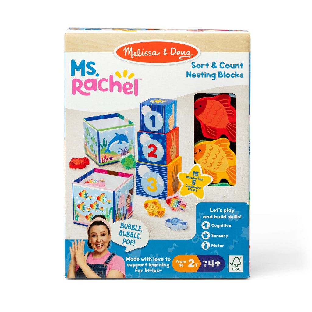 Melissa and Doug Ms RachelTM Sort Count Nesting Blocks