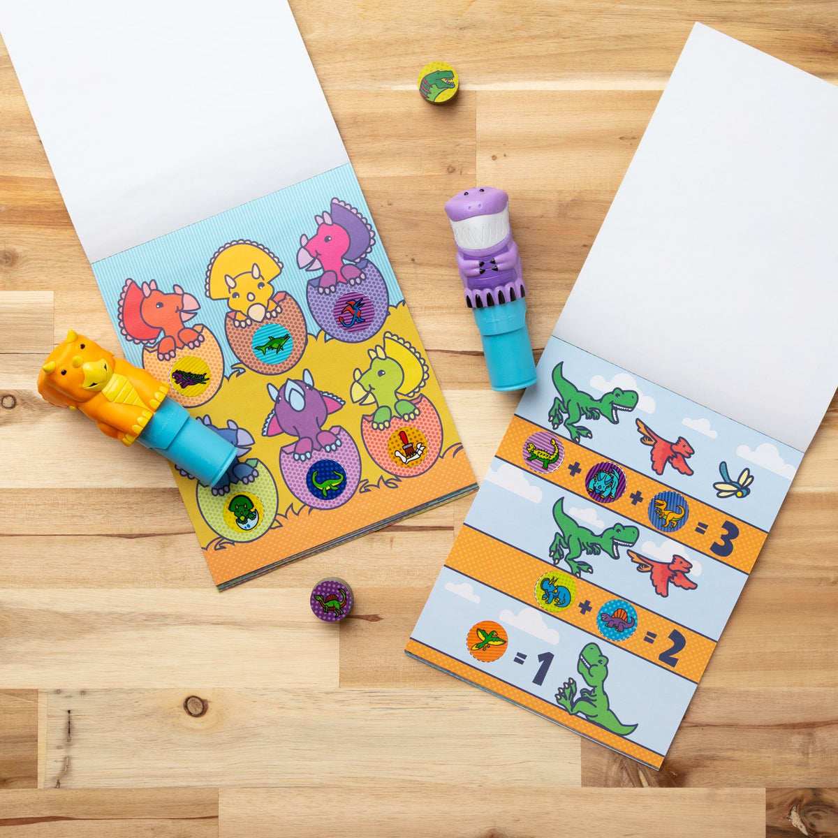 Melissa and Doug Sticker WOWTM Activity Pad Sticker Stamper Value Pack - Dinosaur