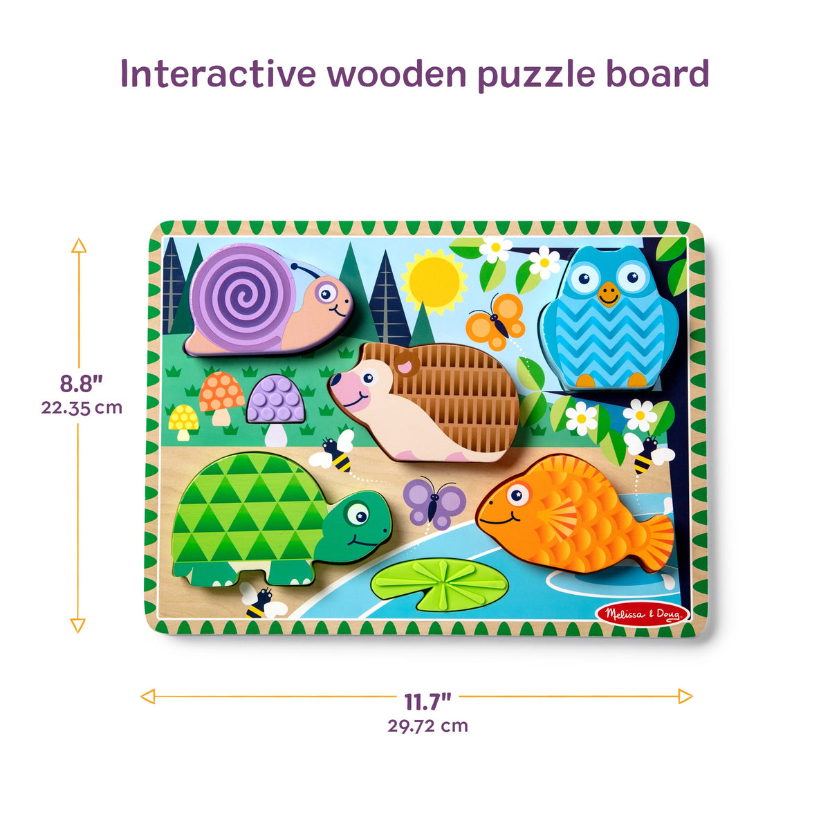 Melissa and Doug Forest Friends Touch Feel Puzzle