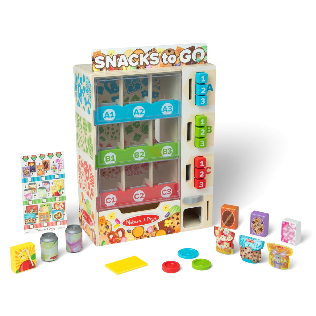 Melissa and Doug Sort Stock Select Wooden Vending Machine Play Set