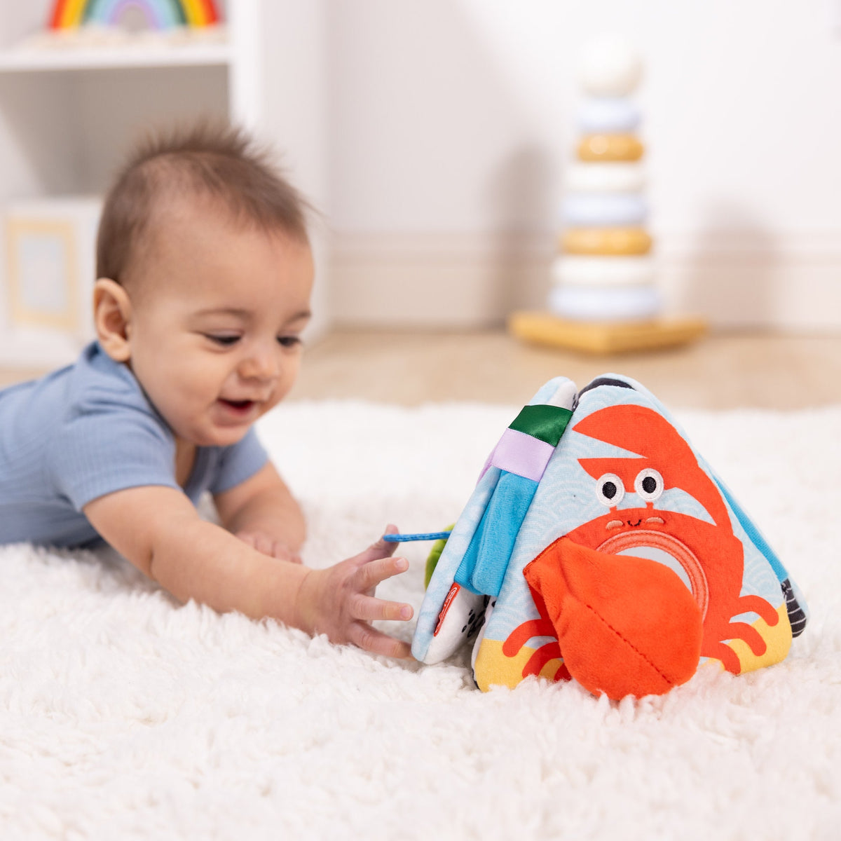 Melissa and Doug Ocean Tummy Time Triangle Baby Toy