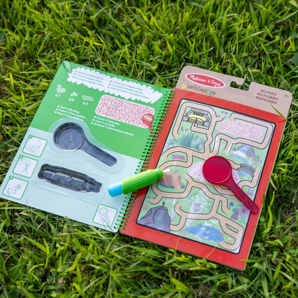 Melissa and Doug Lets Explore Water Wow Outdoor Adventure Deluxe Water-Reveal Pad