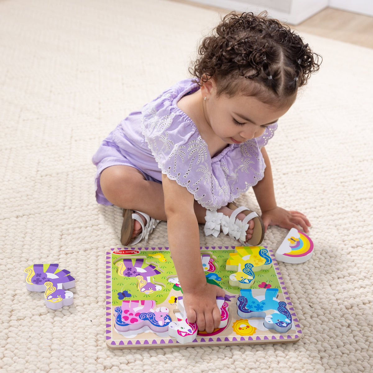 Melissa and Doug Unicorn Chunky Puzzle 6 Pieces