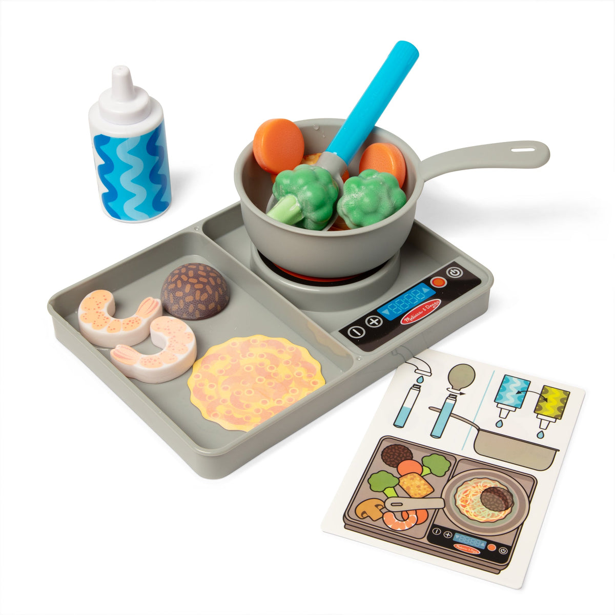 Melissa and Doug Simmer Stir Stovetop Play Set with Color Changing Water WOW