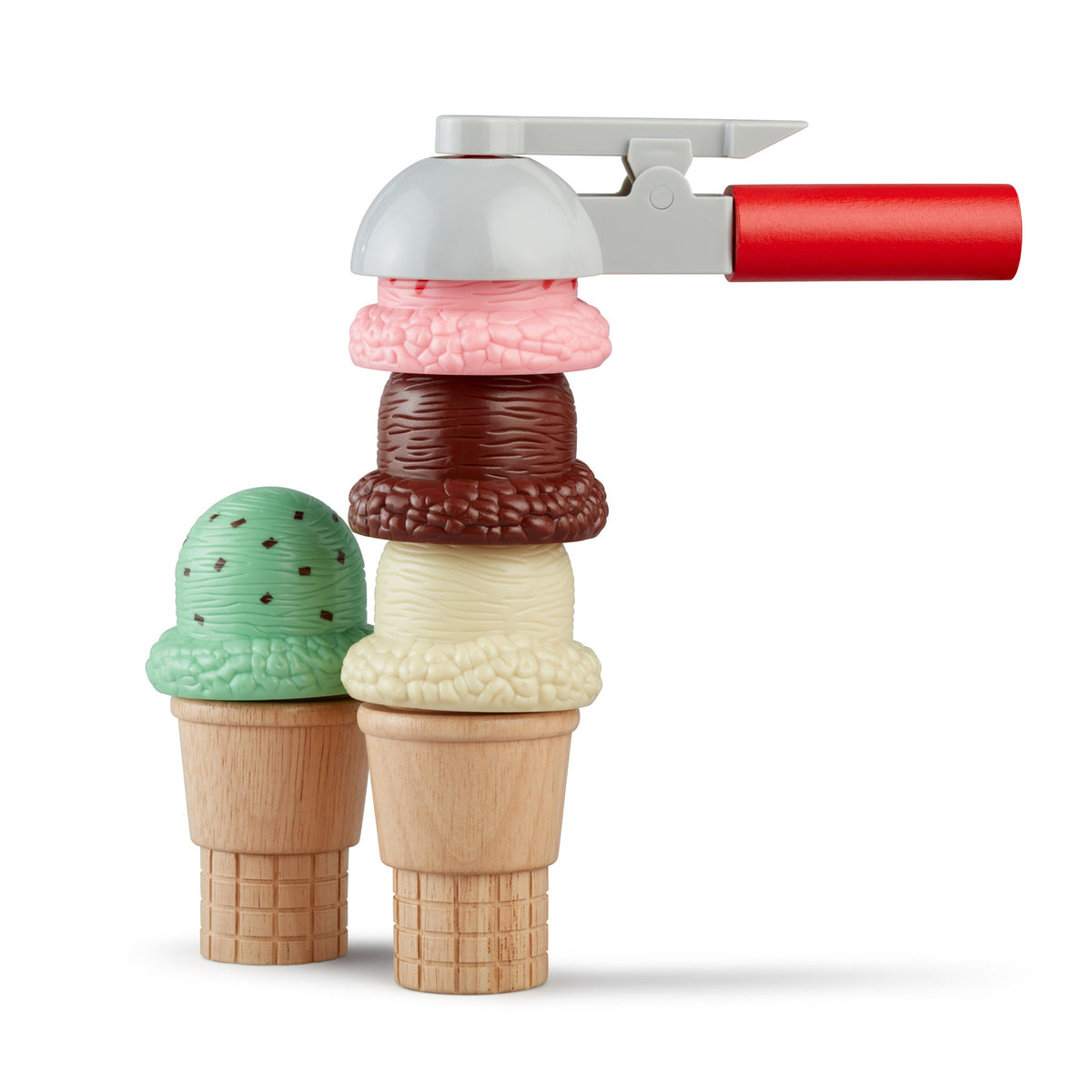 Melissa and Doug Scoop Stack Ice Cream Cone Magnetic Play Set