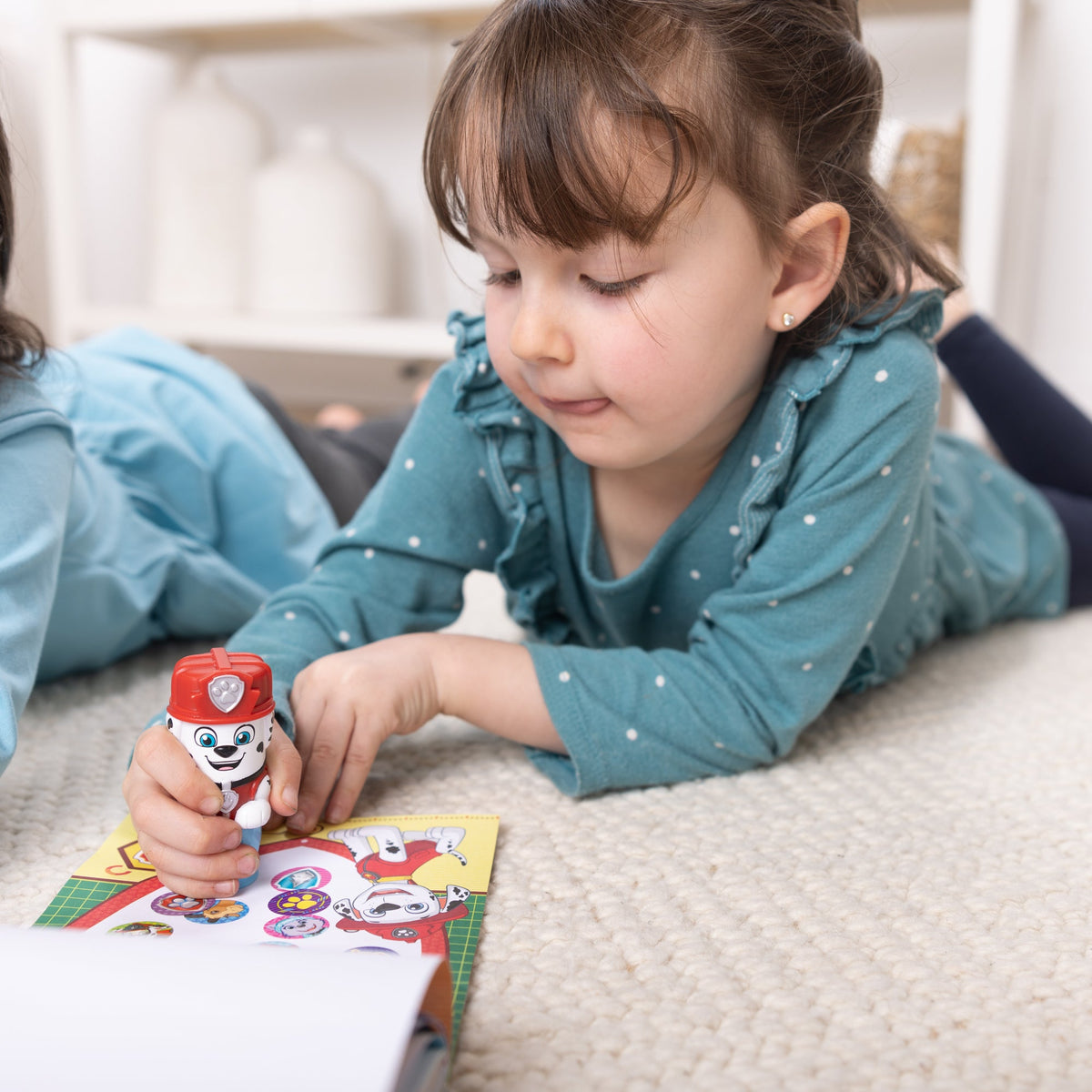 Melissa and Doug Sticker WOWTM PAW Patrol Marshall Bundle Activity Pad Sticker Stamper Mini Activity Pad and 200 Refill Stickers