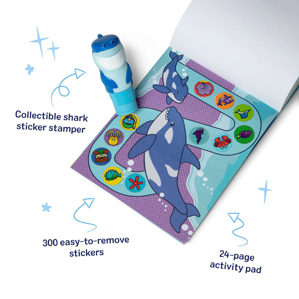 Melissa and Doug Sticker WOWTM Activity Pad Sticker Stamper - Shark