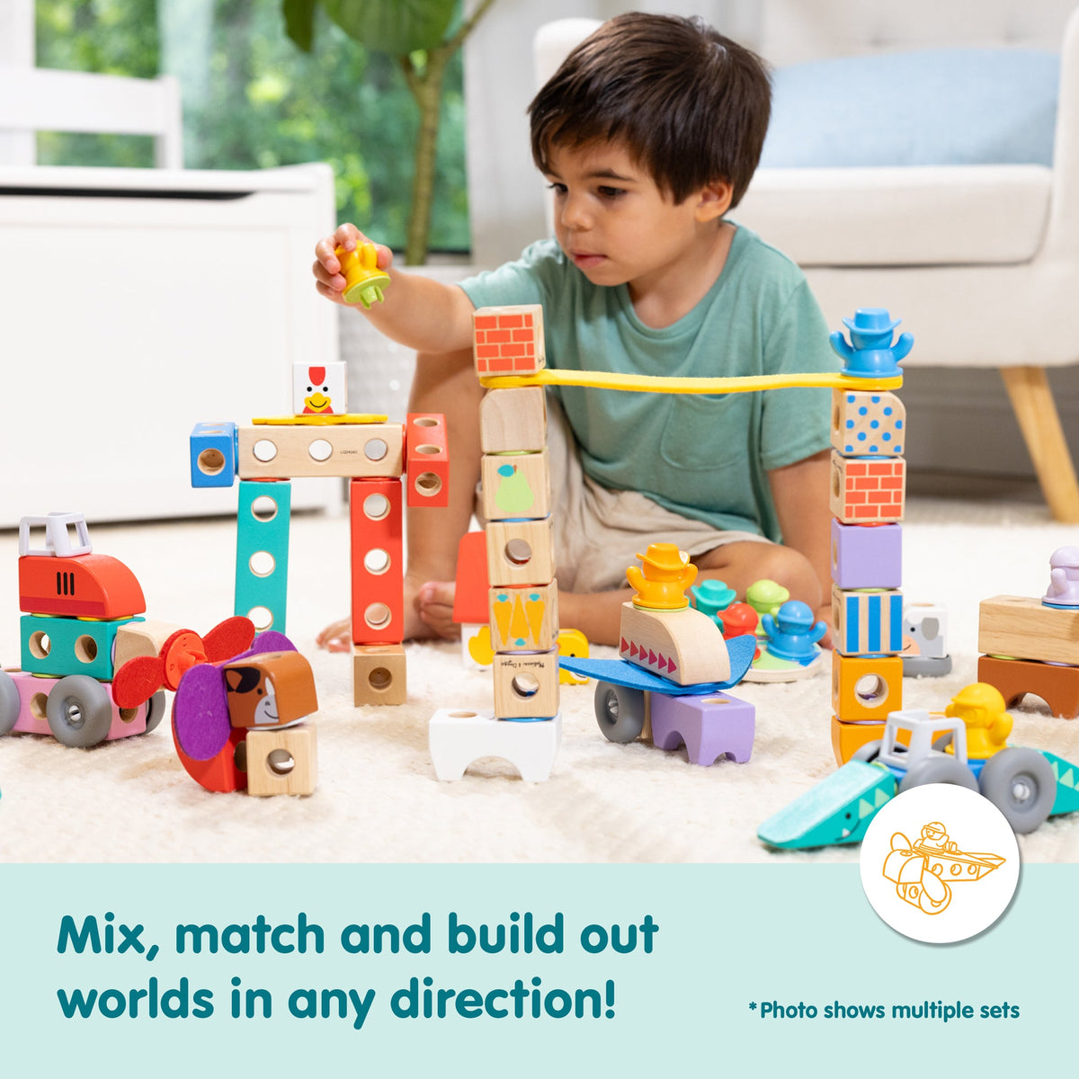 Melissa and Doug BlockablesTM Safari Play Set