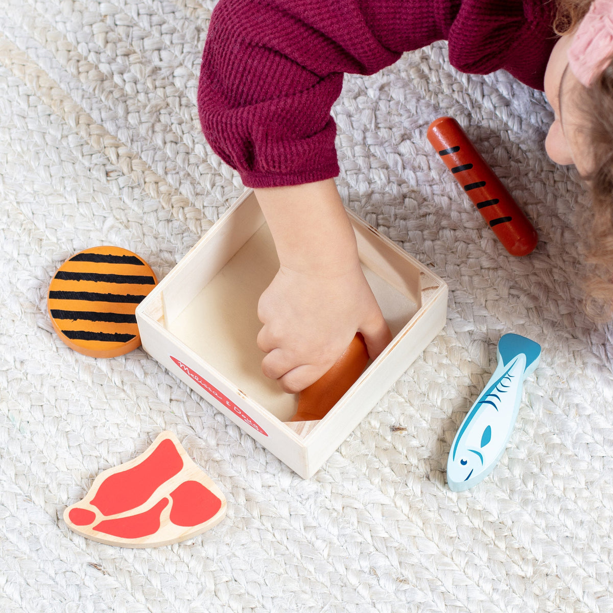 Melissa and Doug Wooden Food Groups Play Set Protein