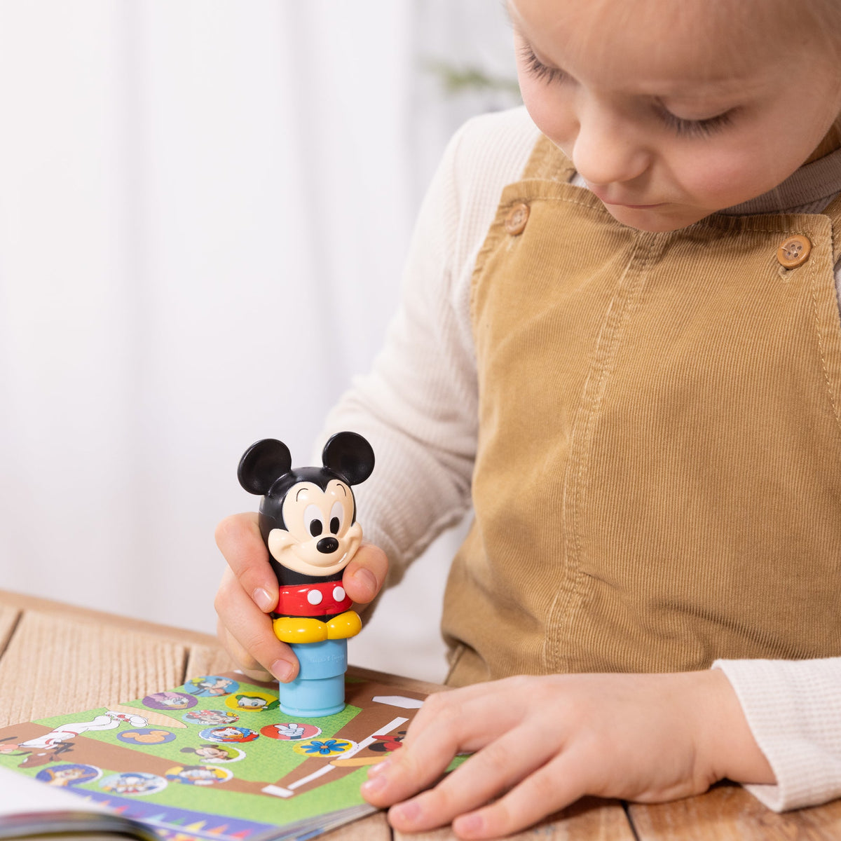 Melissa and Doug Sticker WOWTM Disney Mickey Mouse Bundle Activity Pad Sticker Stamper Mini Activity Pad and 200 Refill Stickers