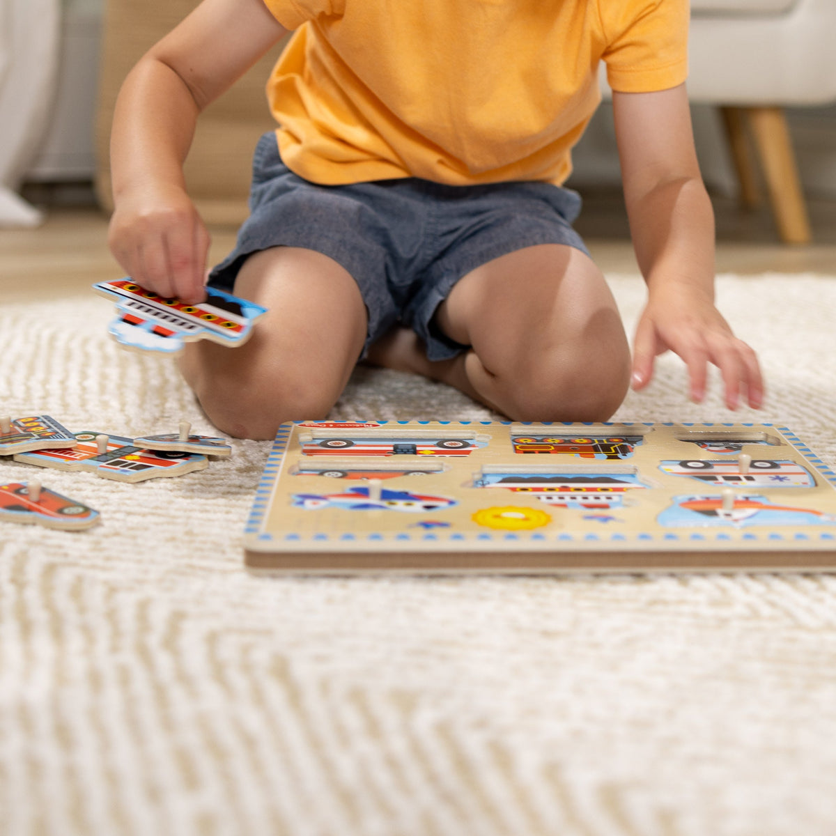 Melissa and Doug Vehicles Sound Puzzle - 8 Pieces