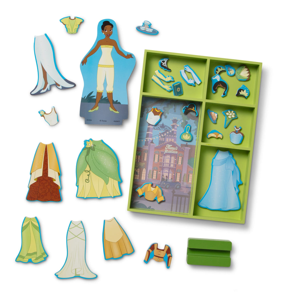Melissa and Doug Disney Tiana Wooden Magnetic Dress-Up Play Set